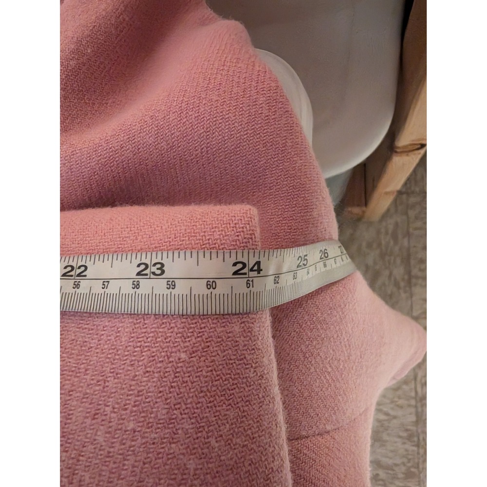 Kate Spade Etta Walking Coat Wool Blend Bow Collar Pink 8 Coquette Preppy Mod - Picture 12 of 14